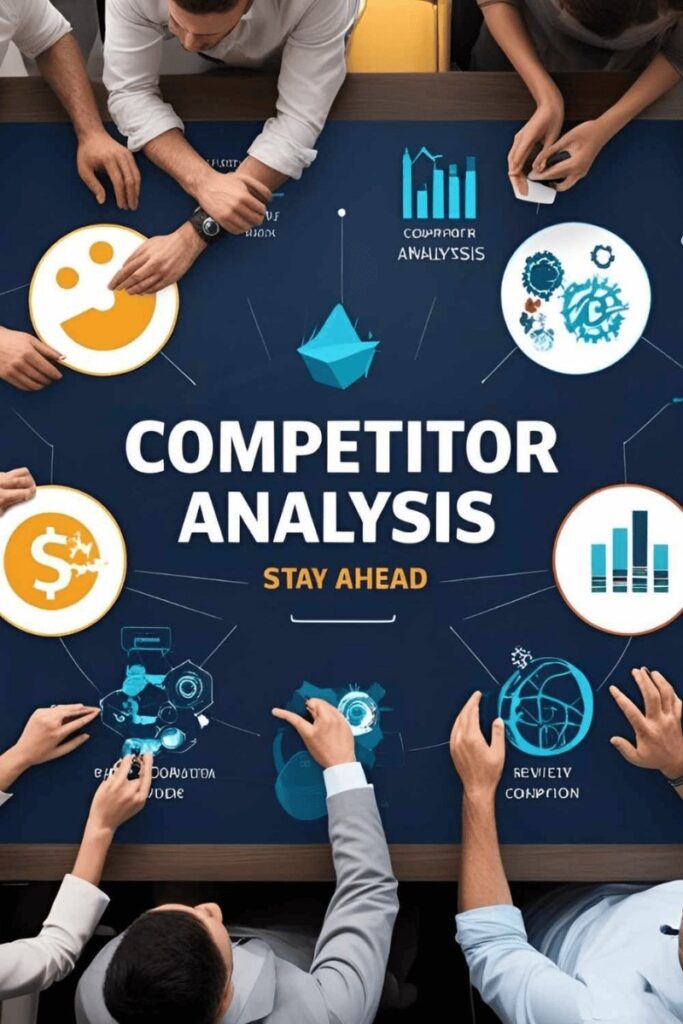 Digital marketer analyzing competitor website performance