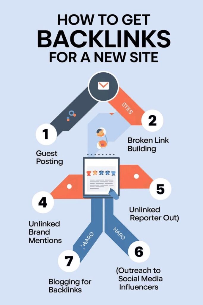 Blogger submitting guest post to gain backlinks